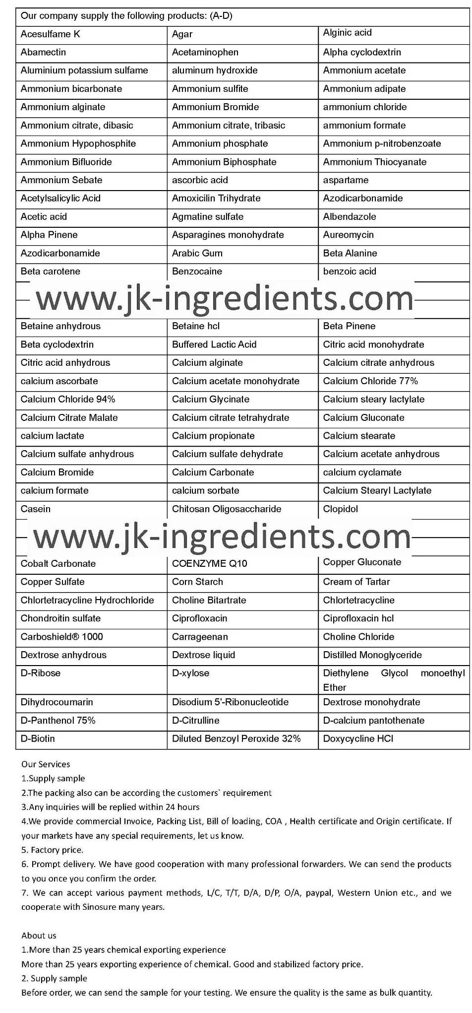 Calcium Formate CAS No. 544-17-2